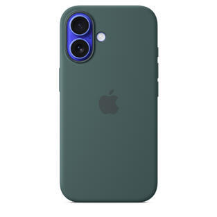 iPhone 16 Silicone Case MagSafe Lake Green