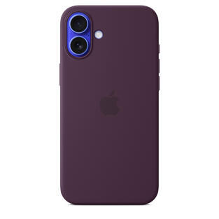 iPhone 16 Plus Silicone Case MagSafe Plum