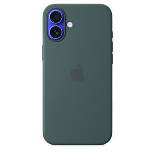 iPhone 16 Plus Silicone Case MagSafe Lake Green