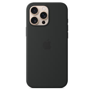 iPhone 16 Pro Max Silicone Case MagSafe Black