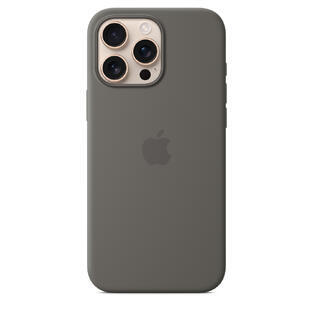 iPhone 16 Pro Max Silicone Case MagSafe Stone Grey