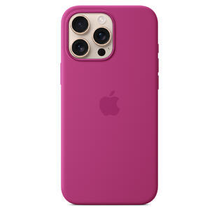 iPhone 16 Pro Max Silicone Case MagSafe Fuchsia