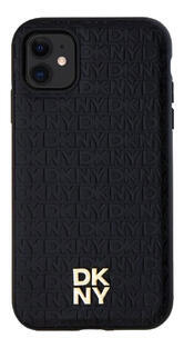 DKNY Repeat Pattern Stack Logo iPhone 11, Black