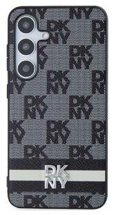 DKNY Checkered Pattern and Stripe Galaxy S24,Black