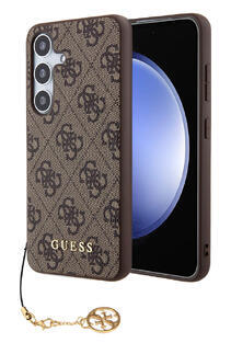 Guess 4G Charms kryt pro Samsung Galaxy S24, Brown