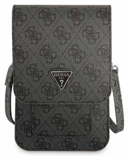 Guess PU 4G Triangle Logo Phone Bag, Black