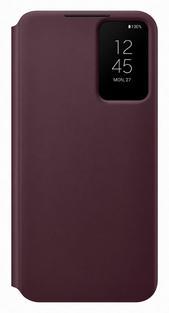 Samsung Smart Clear View Cover S22+, Burgundy