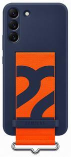 Samsung Silicone Cover with Strap S22+, Navy