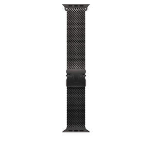 Apple 49mm Titanium Milanese Loop - Large Black 