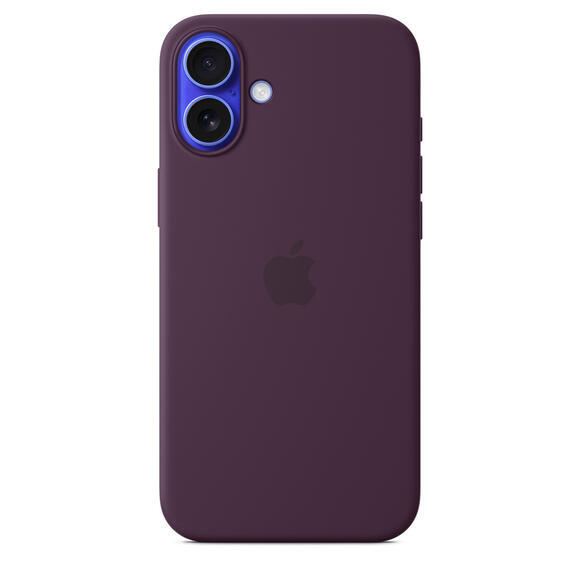 iPhone 16 Plus Silicone Case MagSafe Plum1