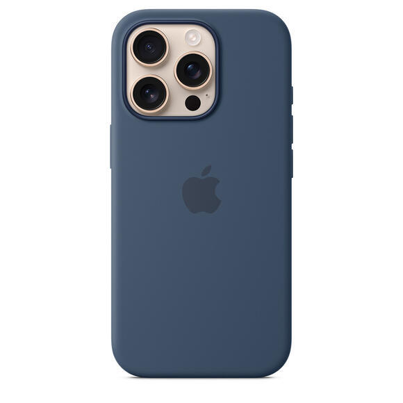 iPhone 16 Pro Silicone Case MagSafe Denim1