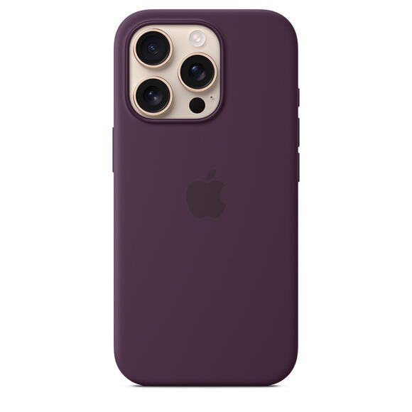 iPhone 16 Pro Silicone Case MagSafe Plum1