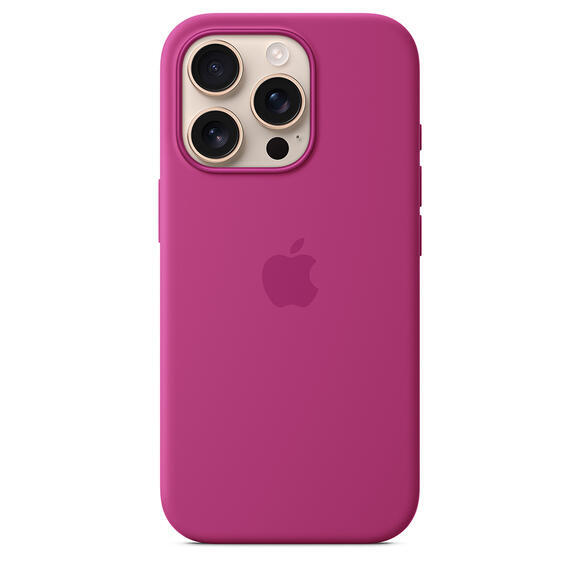 iPhone 16 Pro Silicone Case MagSafe Fuchsia1