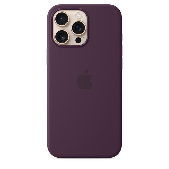 iPhone 16 Pro Max Silicone Case MagSafe Plum1