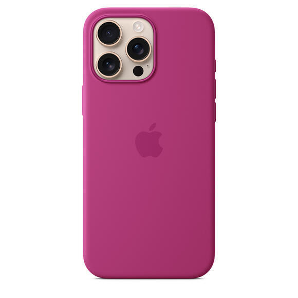 iPhone 16 Pro Max Silicone Case MagSafe Fuchsia1