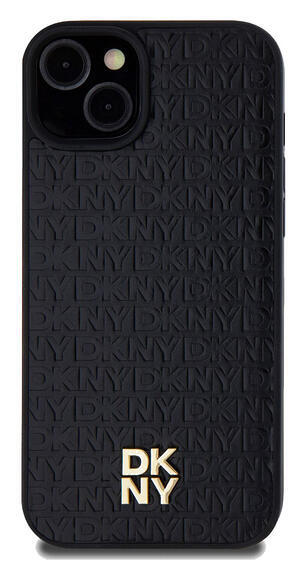 DKNY Repeat Pattern Stack Logo iPhone 13, Black1