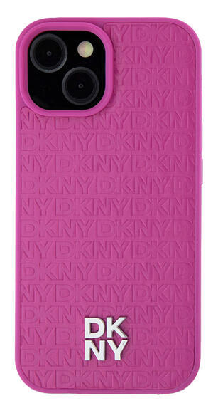 DKNY Repeat Pattern Stack Logo iPhone 15, Pink1