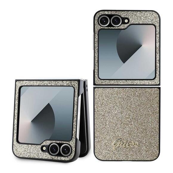 Guess PC/TPU Glitter Flakes Galaxy Z Flip6, Gold1