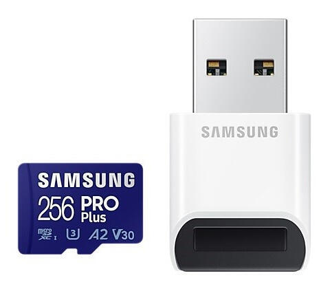 Samsung micro SDXC 256GB PRO Plus + USB adaptér1