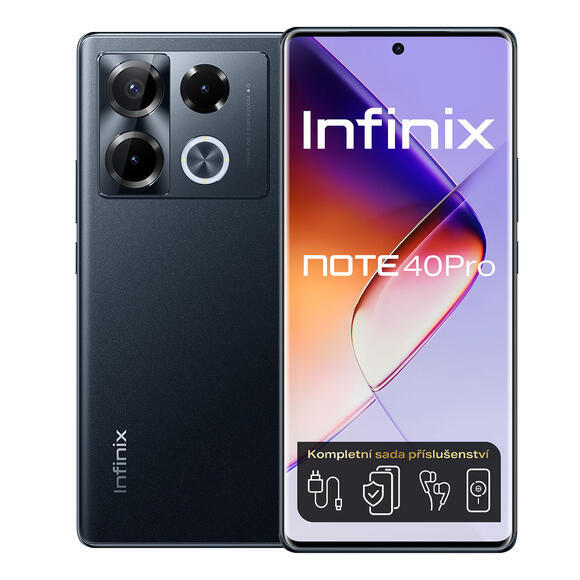 Infinix Note 40 PRO 256+12GB Obsidian Black1