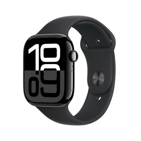 Apple Watch S10 Cell 42mm Jet Black, Black SB, S/M1