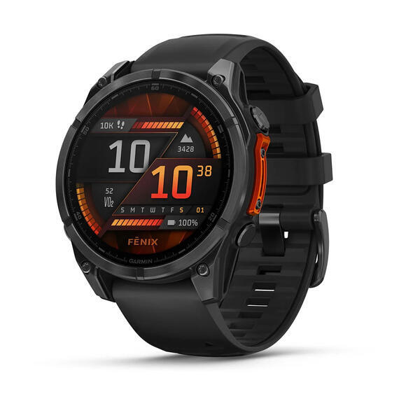 Garmin fenix 8 47mm,AMOLED,Glass,SlGr Steel/Blc SB1