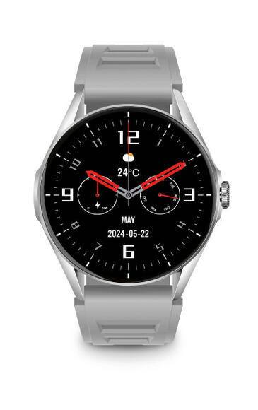 Chytré hodinky ALIGATOR Watch AMOLED, stříbrné1