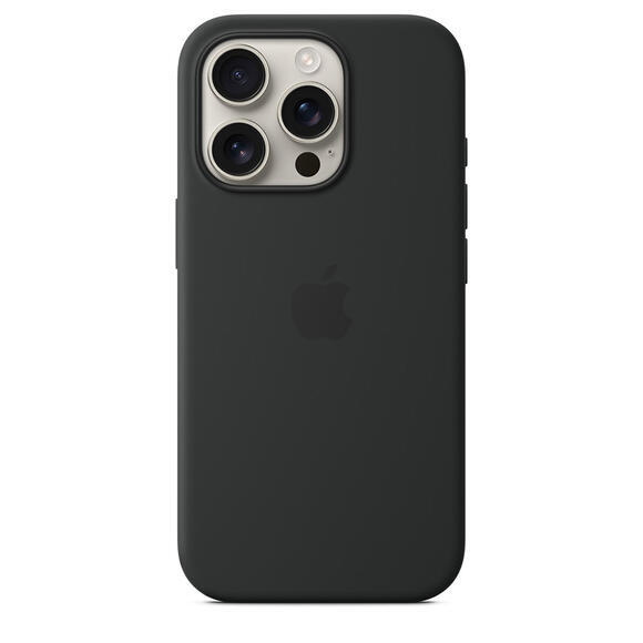 iPhone 16 Pro Silicone Case MagSafe Black2