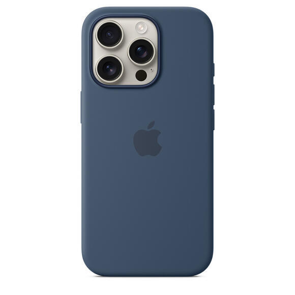 iPhone 16 Pro Silicone Case MagSafe Denim2