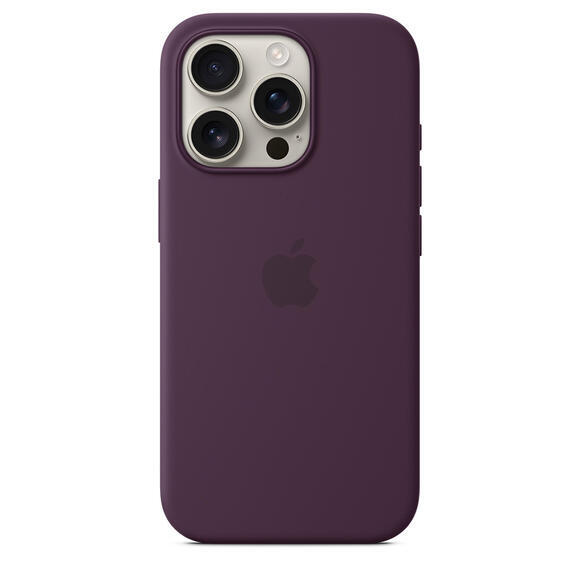 iPhone 16 Pro Silicone Case MagSafe Plum2