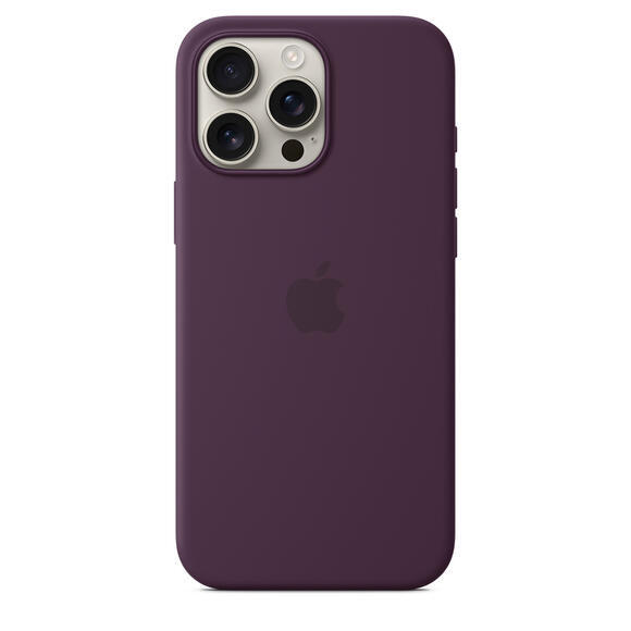 iPhone 16 Pro Max Silicone Case MagSafe Plum2