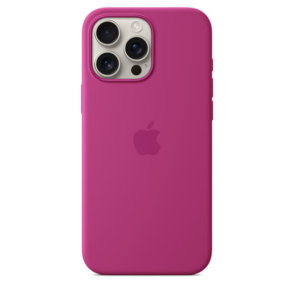 iPhone 16 Pro Max Silicone Case MagSafe Fuchsia2