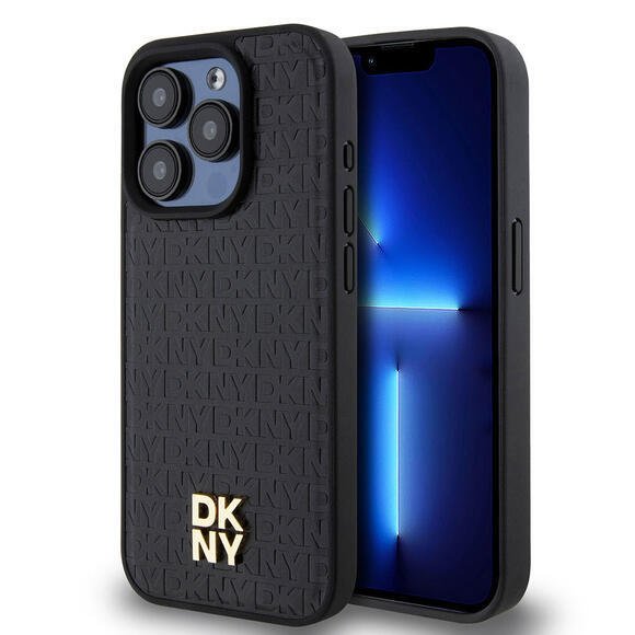 DKNY Repeat Pattern Stack iPhone 12/12 Pro, Black2