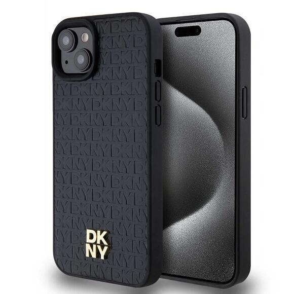 DKNY Repeat Pattern Stack Logo iPhone 13, Black2