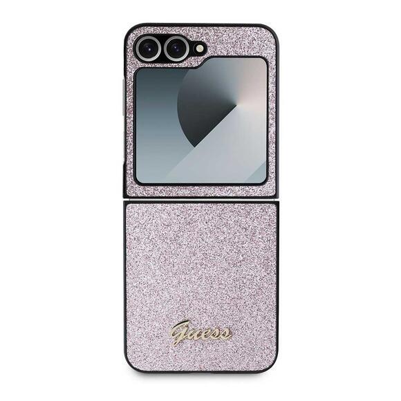 Guess PC/TPU Glitter Flakes Galaxy Z Flip6, Pink2