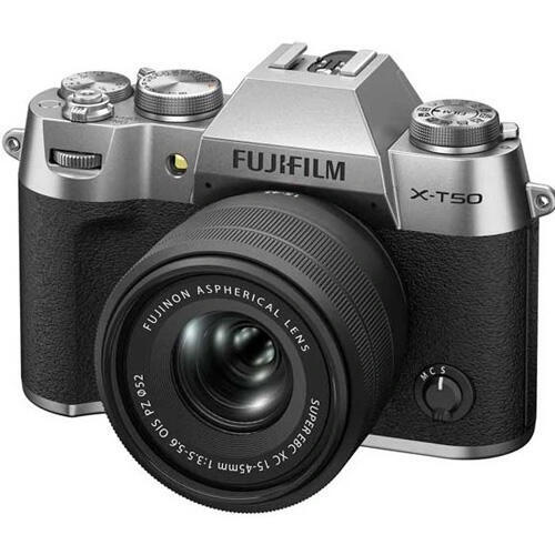 FujiFilm X-T50 body silver + XF 15-45 mm2