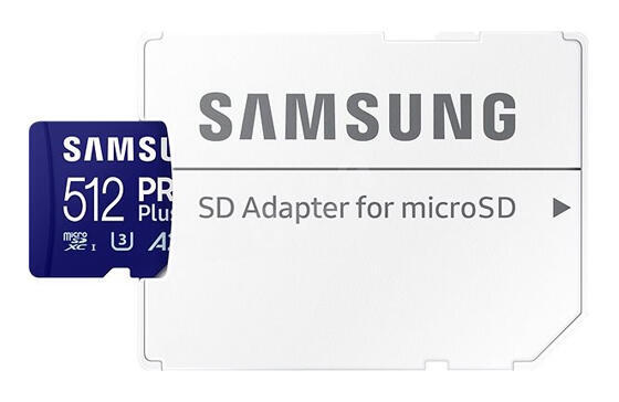 Samsung micro SDXC 512GB PRO Plus + SD adaptér2