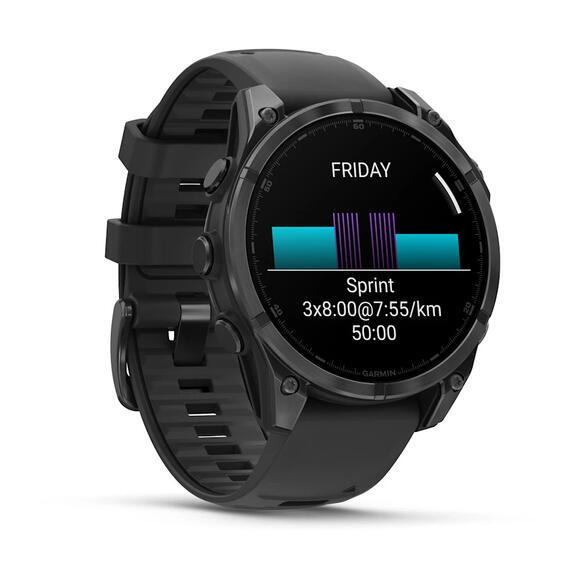 Garmin fenix 8 47mm,AMOLED,Glass,SlGr Steel/Blc SB2