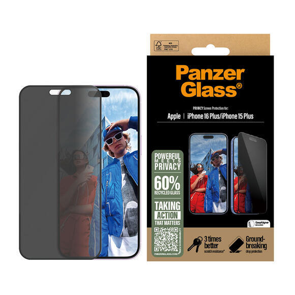 PanzerGlass Privacy Apple iPhone 16 Plus3