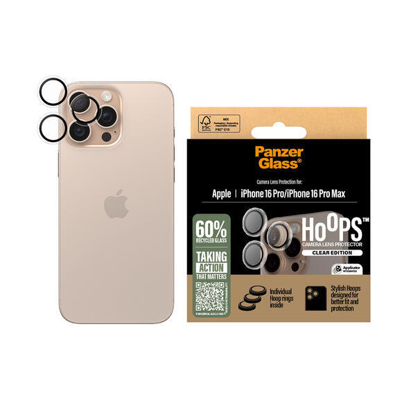 PanzerGlass Hoops iPhone 16 Pro/16 Pro Max clear3