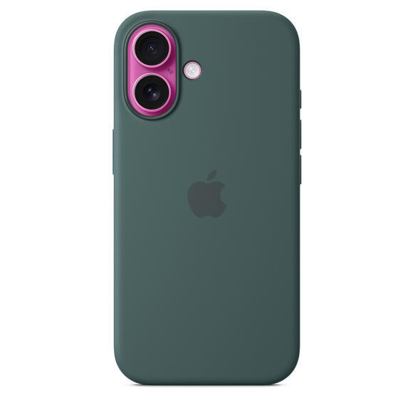 iPhone 16 Silicone Case MagSafe Lake Green3