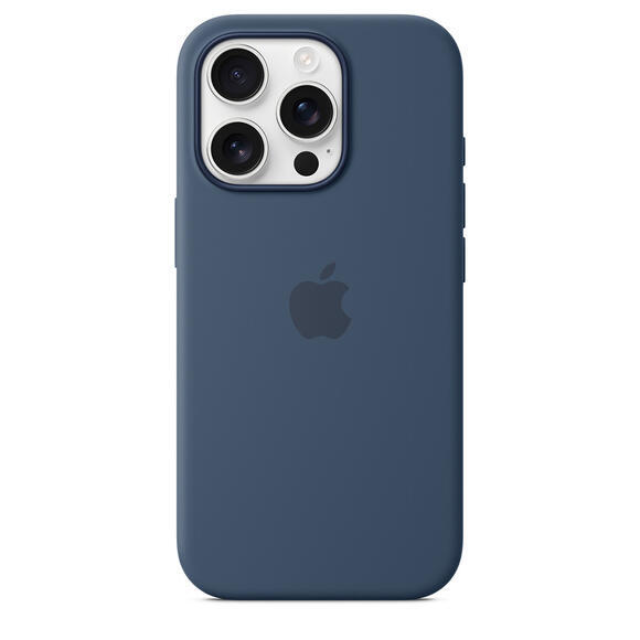 iPhone 16 Pro Silicone Case MagSafe Denim3