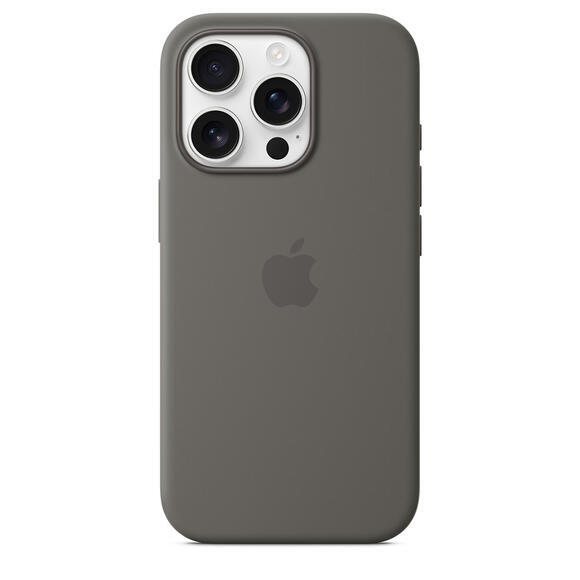 iPhone 16 Pro Silicone Case MagSafe Stone Grey3