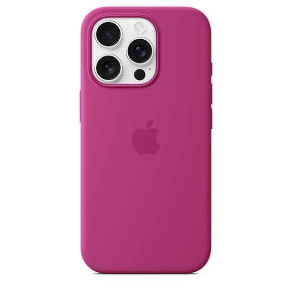 iPhone 16 Pro Silicone Case MagSafe Fuchsia3