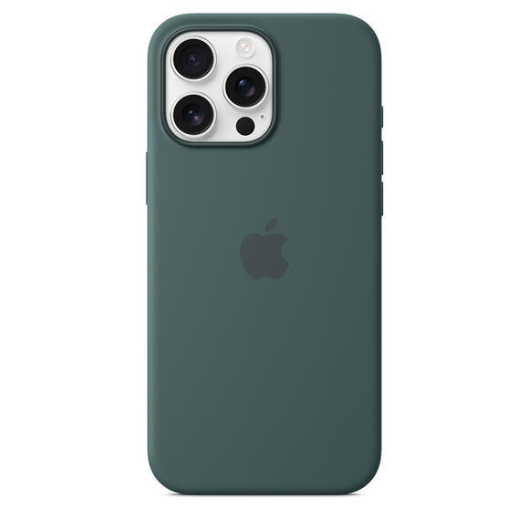 iPhone 16 Pro Max Silicone Case MagSafe Lake Green3