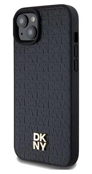 DKNY Repeat Pattern Stack Logo iPhone 13, Black3