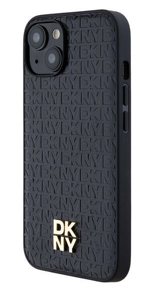 DKNY Repeat Pattern Stack Logo iPhone 14, Black3