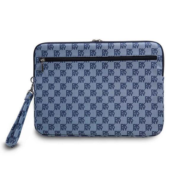 DKNY Checkered Pattern and Stripe 13/14", Blue3