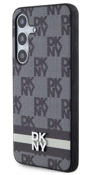 DKNY Checkered Pattern and Stripe Galaxy S24+,Blac3