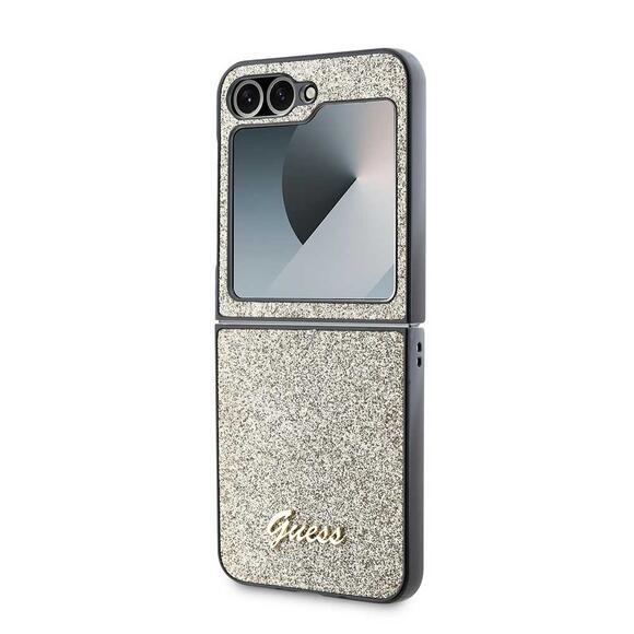 Guess PC/TPU Glitter Flakes Galaxy Z Flip6, Gold3